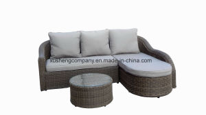 Modern Rattan Sofa Set with Aluminum
